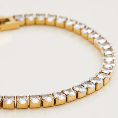 [GALE]Avaria Oval Cut Tennis Bracelet