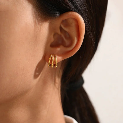 [GALE]Cradle Gold Earrings
