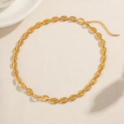 [GALE]Pacifica Gold Seashell Necklace