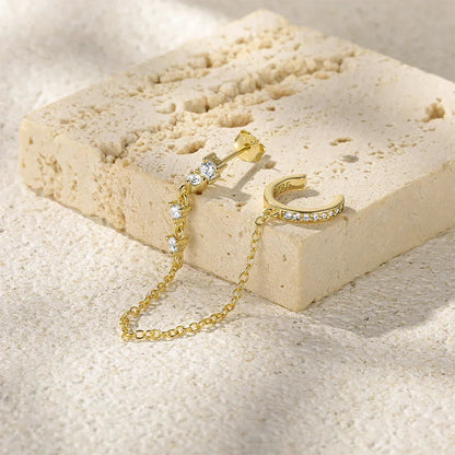 [GALE]Audra Chain Cuff Earring