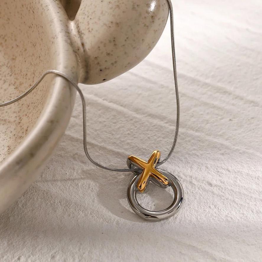 [GALE]Mirabelle Ring Knot Necklace