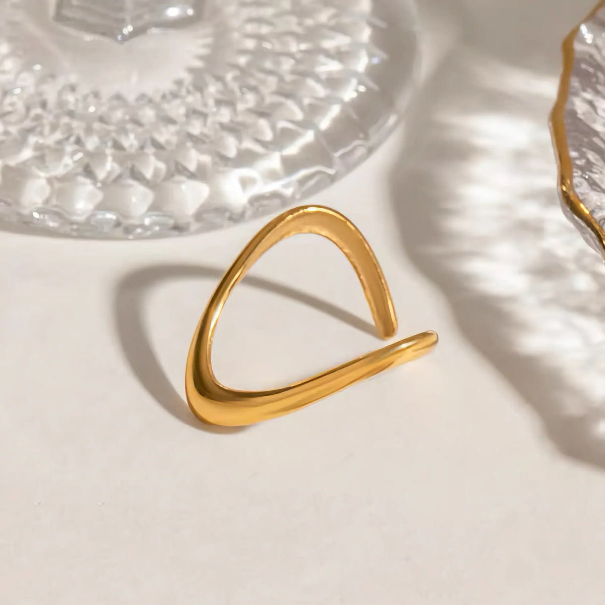 [GALE]Paisley Gold Arc Ring