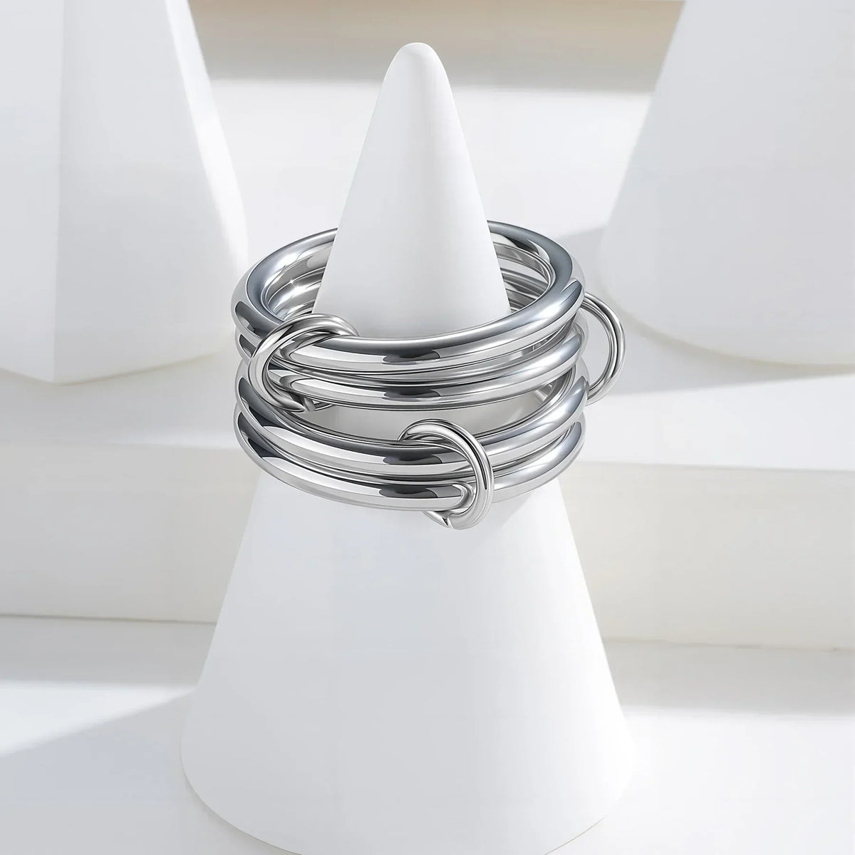 [GALE]Alexandria Two-Tone Stacked Ring