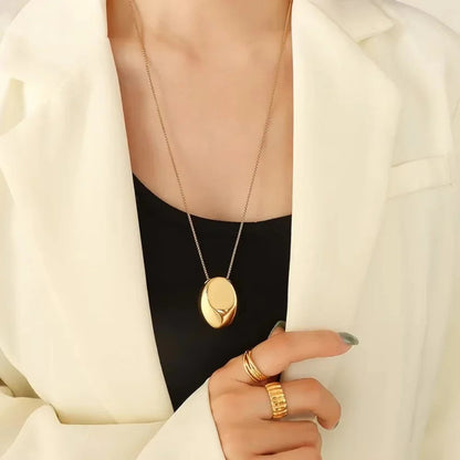[GALE]Claribel Gold Dome Necklace