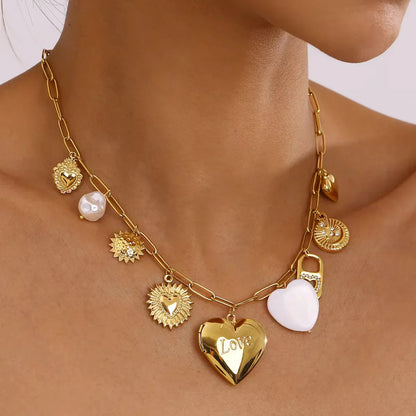 [GALE]Lianne Gold Heart Locket