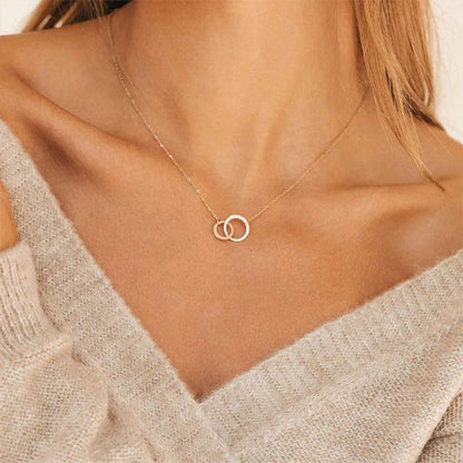 [GALE]Isabelle Gold Hoop Necklace