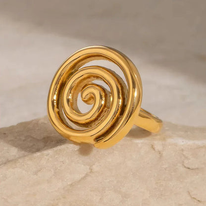 [GALE]Christy Spiral Gold Ring