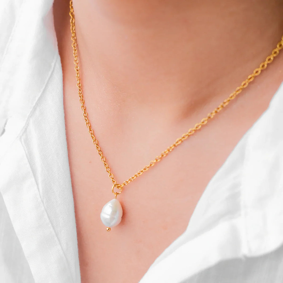 [GALE]Serenade Pearl Necklace