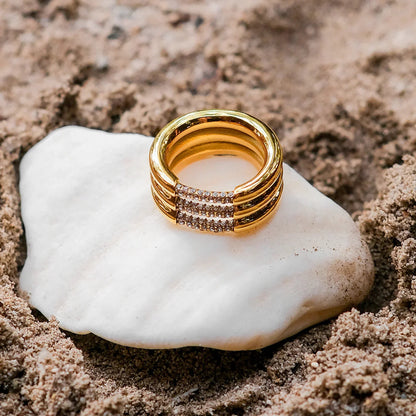 [GALE]Serenity Diamond Gold Ring