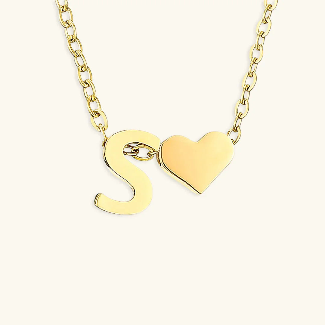 [GALE]Ria Initial Letter Gold Necklace