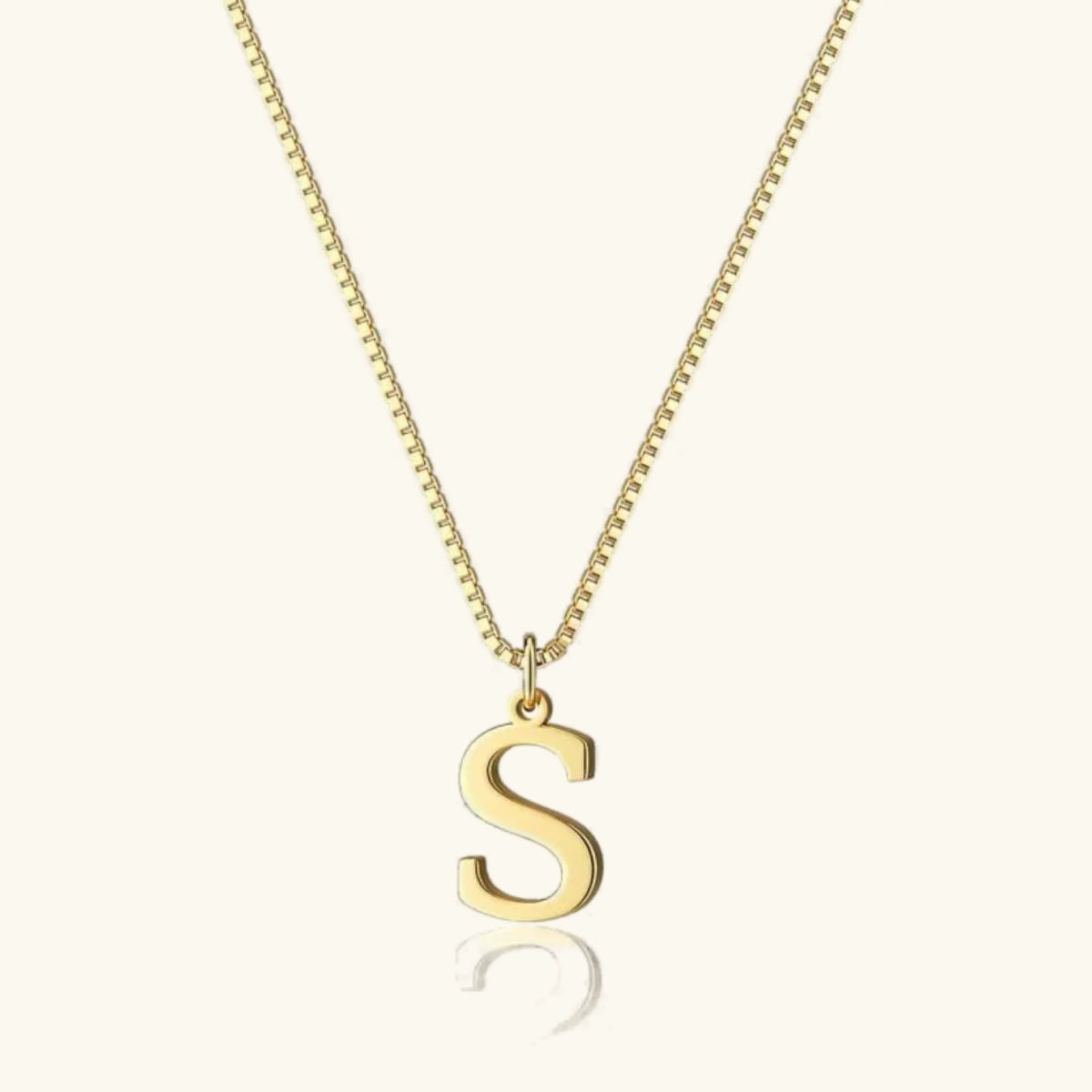 [GALE]Therese Letter Initial Gold Necklace