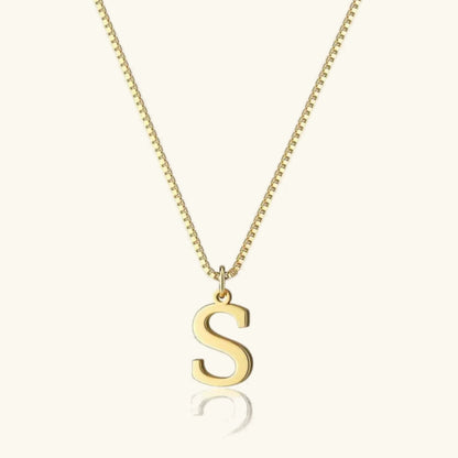 [GALE]Therese Letter Initial Gold Necklace