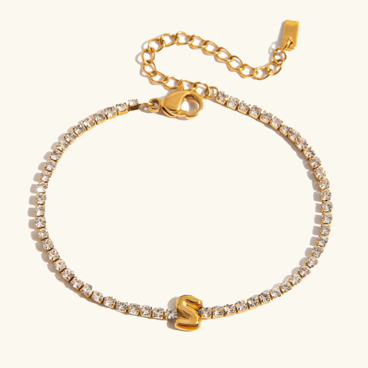 [GALE]Avaria Bubble Letter Tennis Bracelet