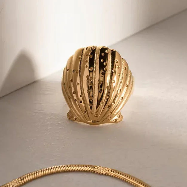 [GALE]Aloha Gold Seashell Ring