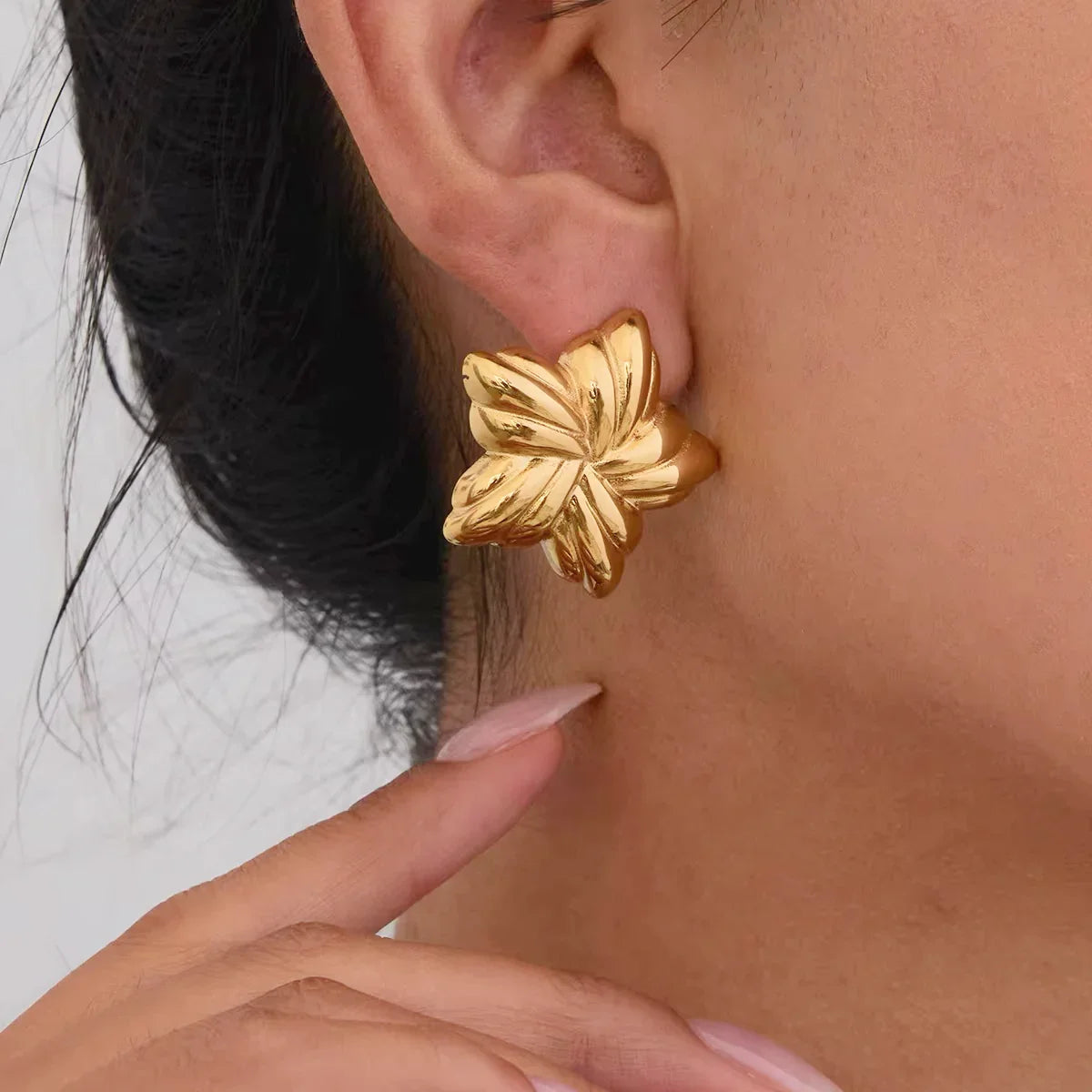 [GALE]Thymes Gold Star Earrings