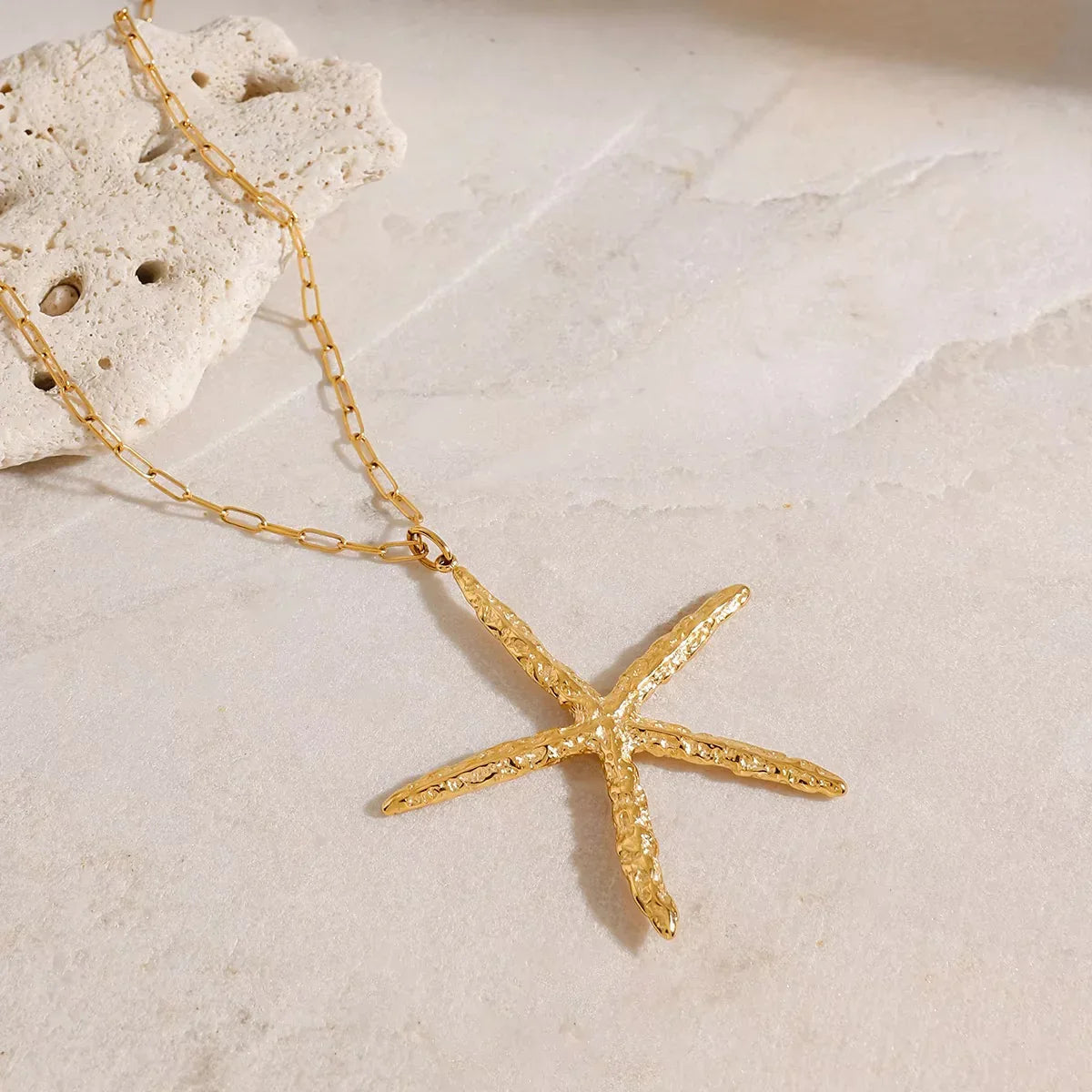 [GALE]Claudia Gold Starfish Necklace
