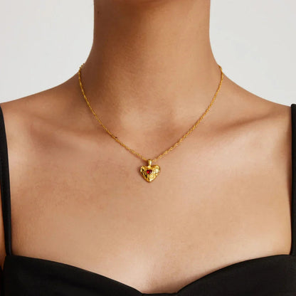 [GALE]Vesper Gold Heart Necklace