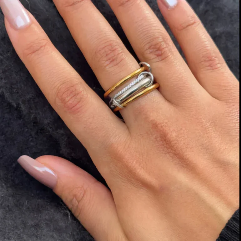 [GALE]Aeliana Diamond Ring Stack