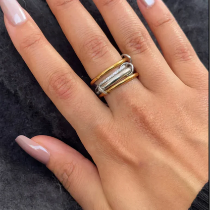[GALE]Aeliana Diamond Ring Stack
