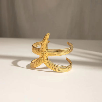 [GALE]Annika Gold Starfish Cuff