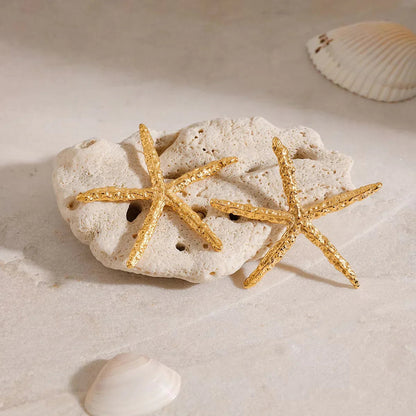 [GALE]Claudia Gold Starfish Earrings