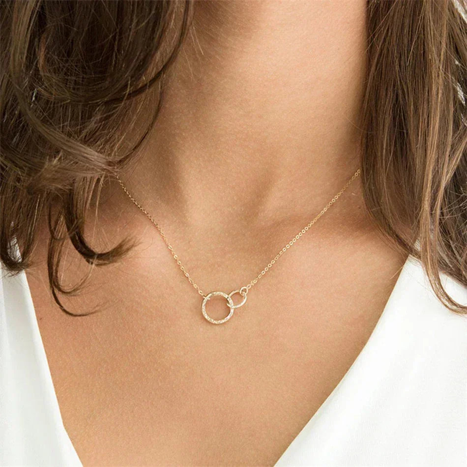 [GALE]Isabelle Gold Hoop Necklace