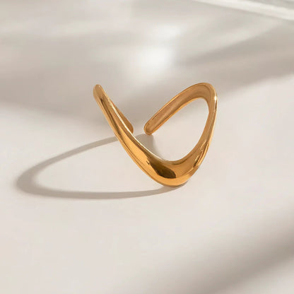 [GALE]Paisley Gold Arc Ring