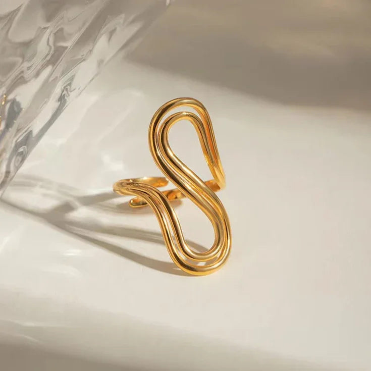 [GALE]Halle Abstract Gold Ring