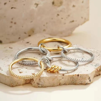 [GALE]Collina Stacked Diamond Ring