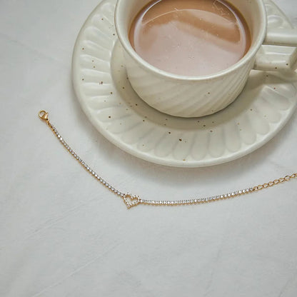 [GALE]Patrice Diamond Heart Bracelet