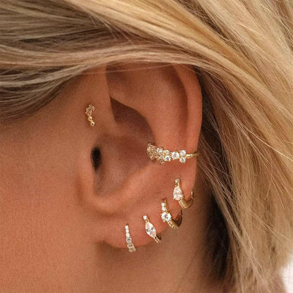 [GALE]Mariah Mini Diamond Hoops