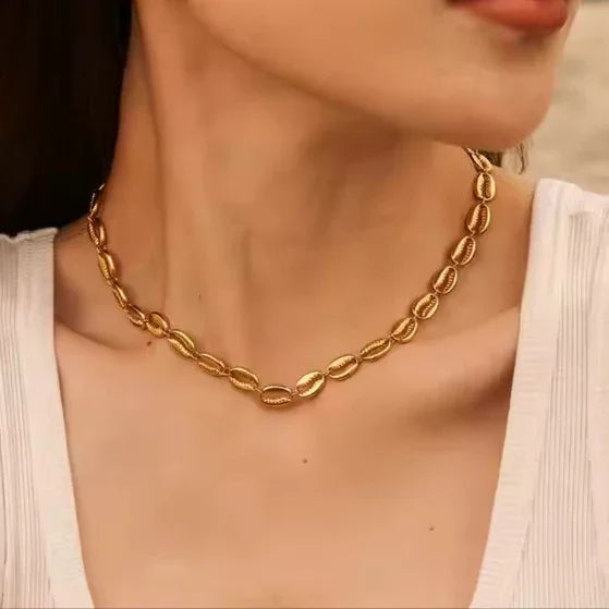 [GALE]Pacifica Gold Seashell Necklace