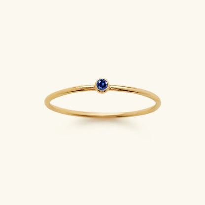 [GALE]Amelia Birthstone Stacker Ring