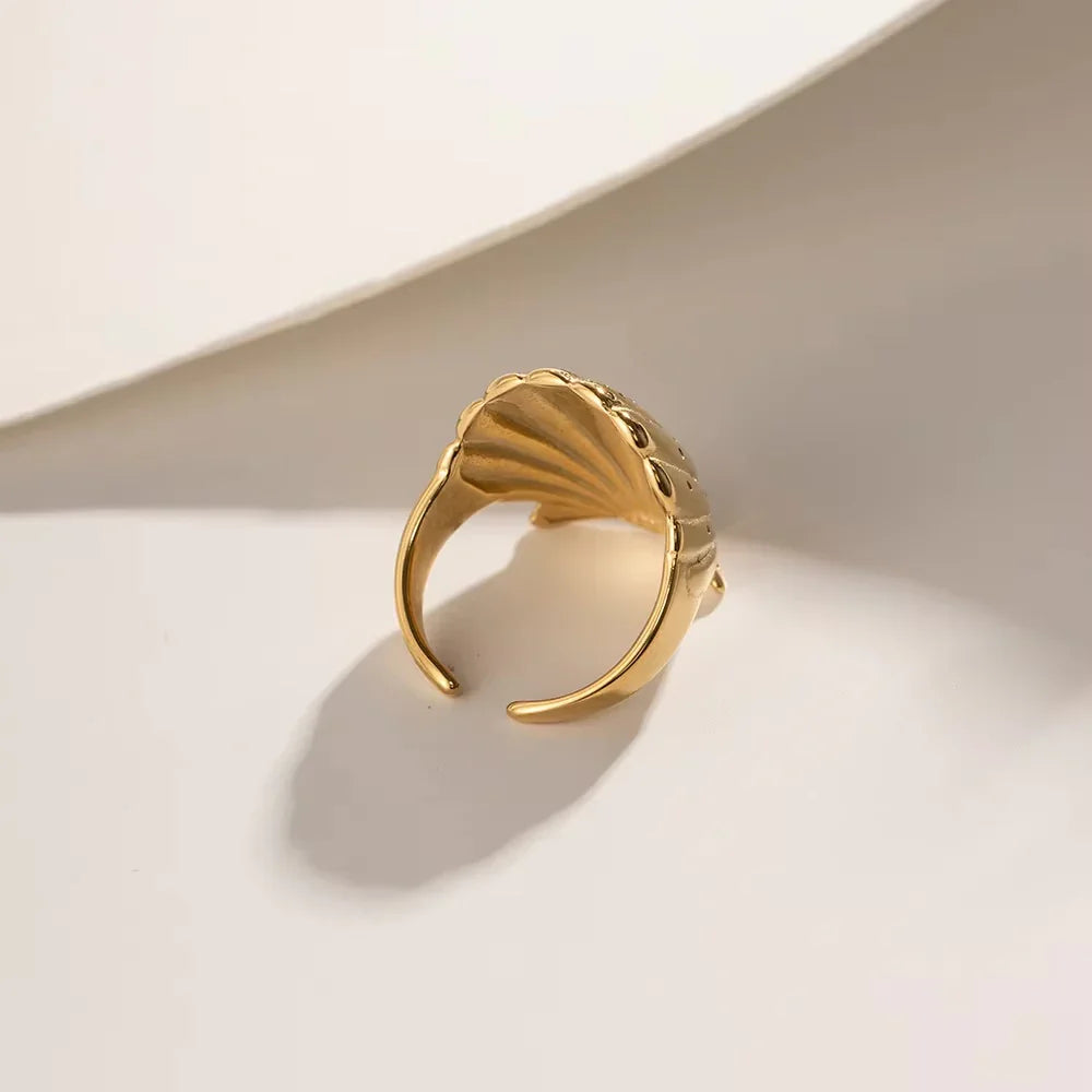 [GALE]Aloha Gold Seashell Ring