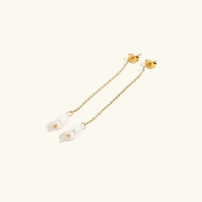 [GALE]Tessa Pearl Tassel Earrings