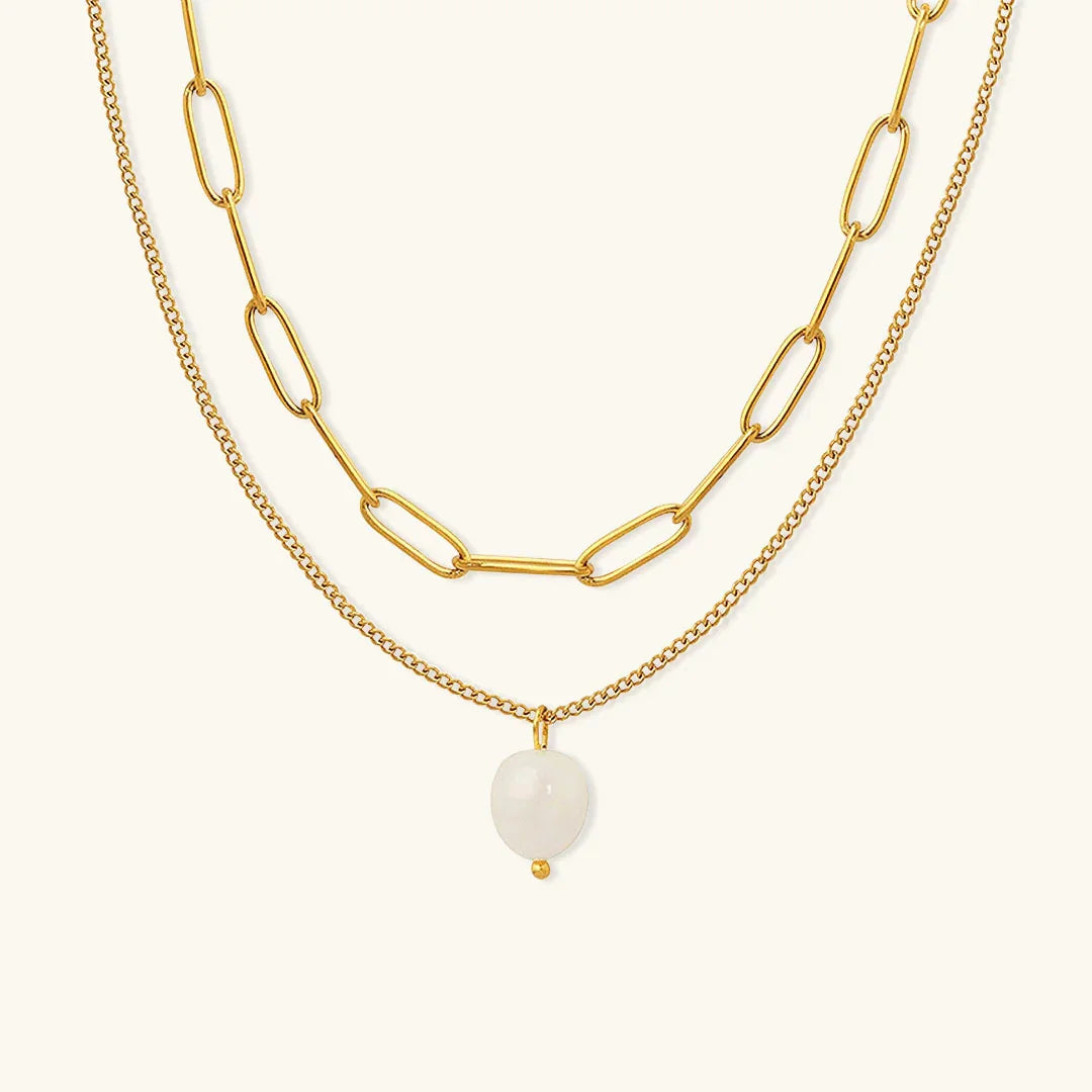 [GALE]Tropica Freshwater Pearl Necklace