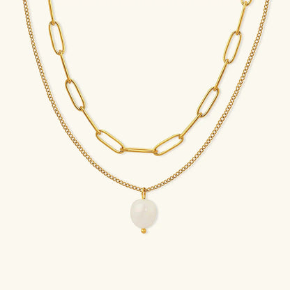 [GALE]Tropica Freshwater Pearl Necklace