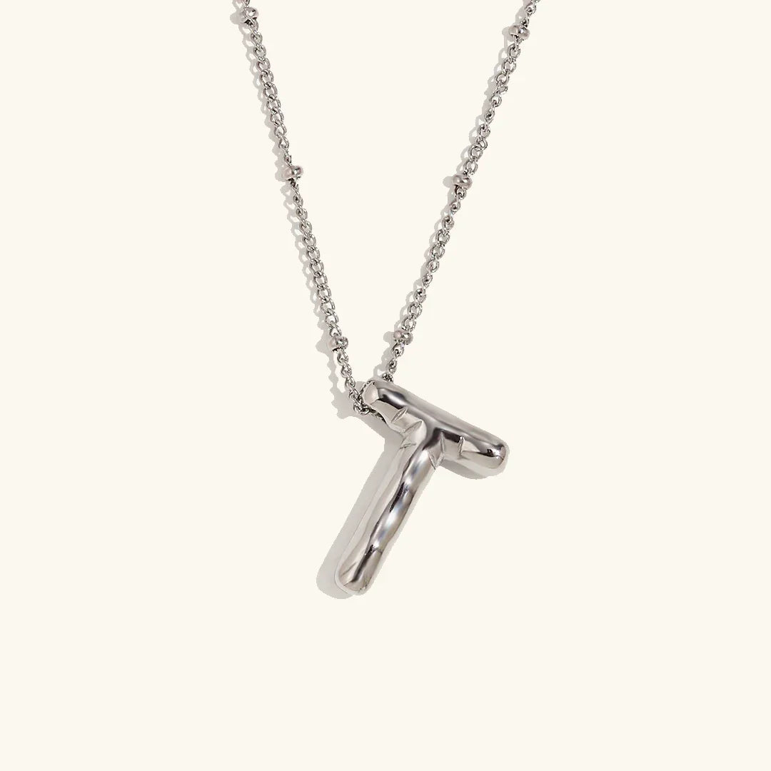 [GALE]Balloon Gold Initial Necklace