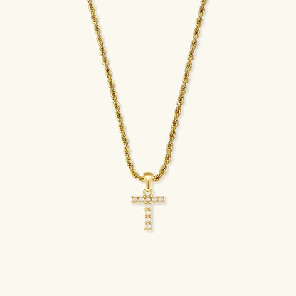 [GALE]Elodie Initial Letter Pearl Necklace