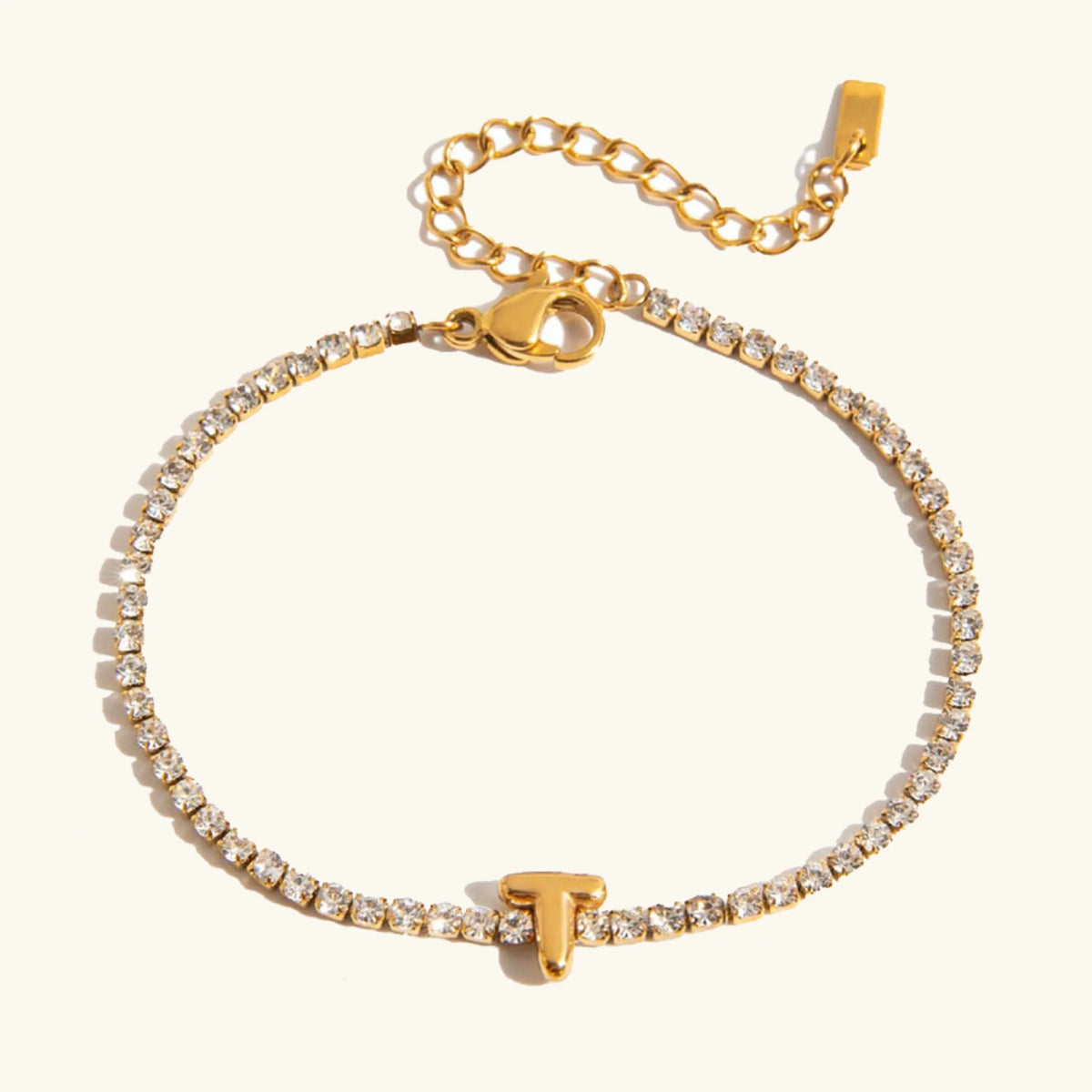 [GALE]Avaria Bubble Letter Tennis Bracelet