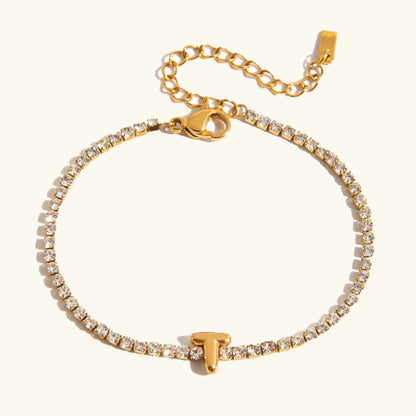 [GALE]Avaria Bubble Letter Tennis Bracelet