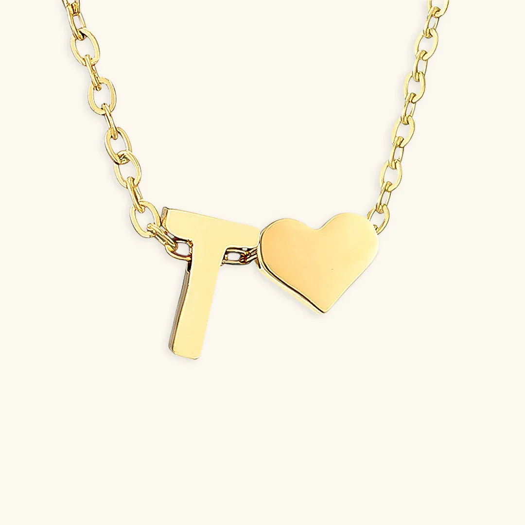 [GALE]Ria Initial Letter Gold Necklace