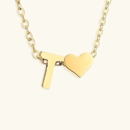 [GALE]Ria Initial Letter Gold Necklace