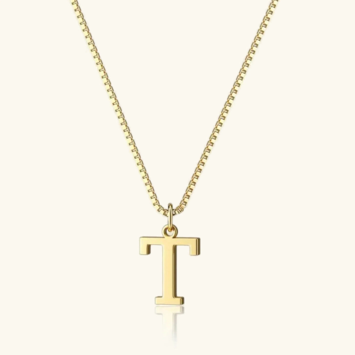 [GALE]Therese Letter Initial Gold Necklace
