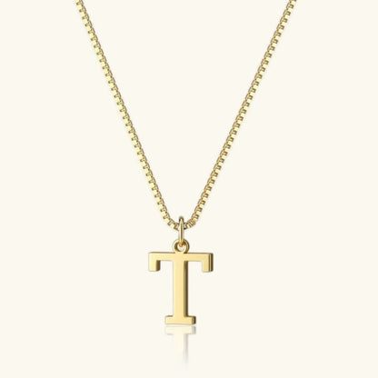[GALE]Therese Letter Initial Gold Necklace