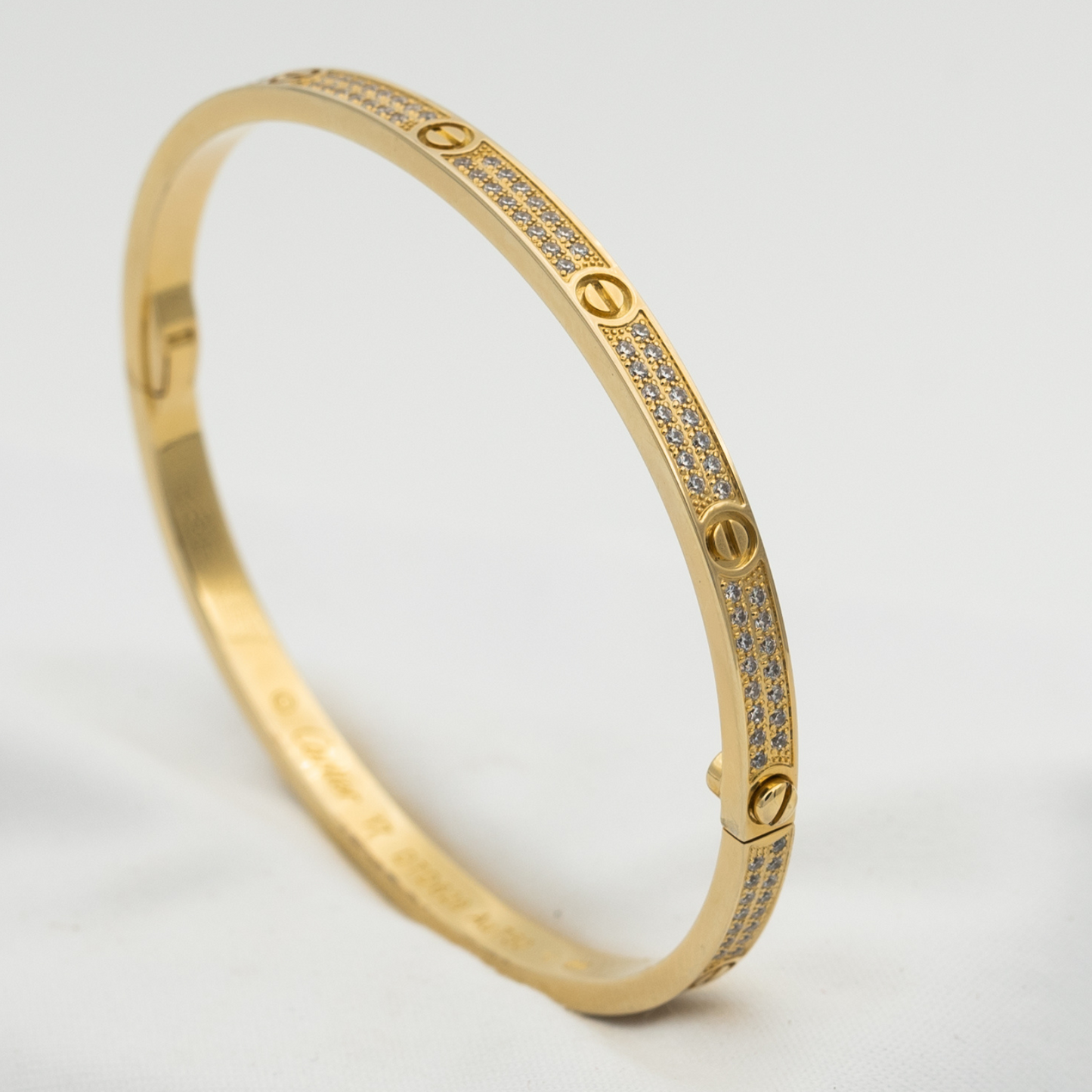 [GALE]LOVE BRACELET 3.65MM DIAMOND-PAVED