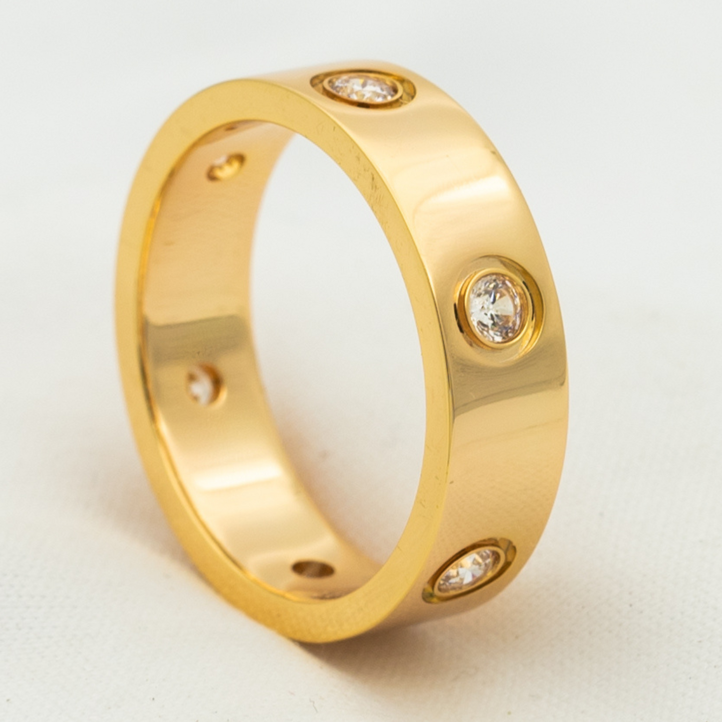 [ゲイル]ラブリング 5.5mm 6ダイヤモンド ピンクゴールド