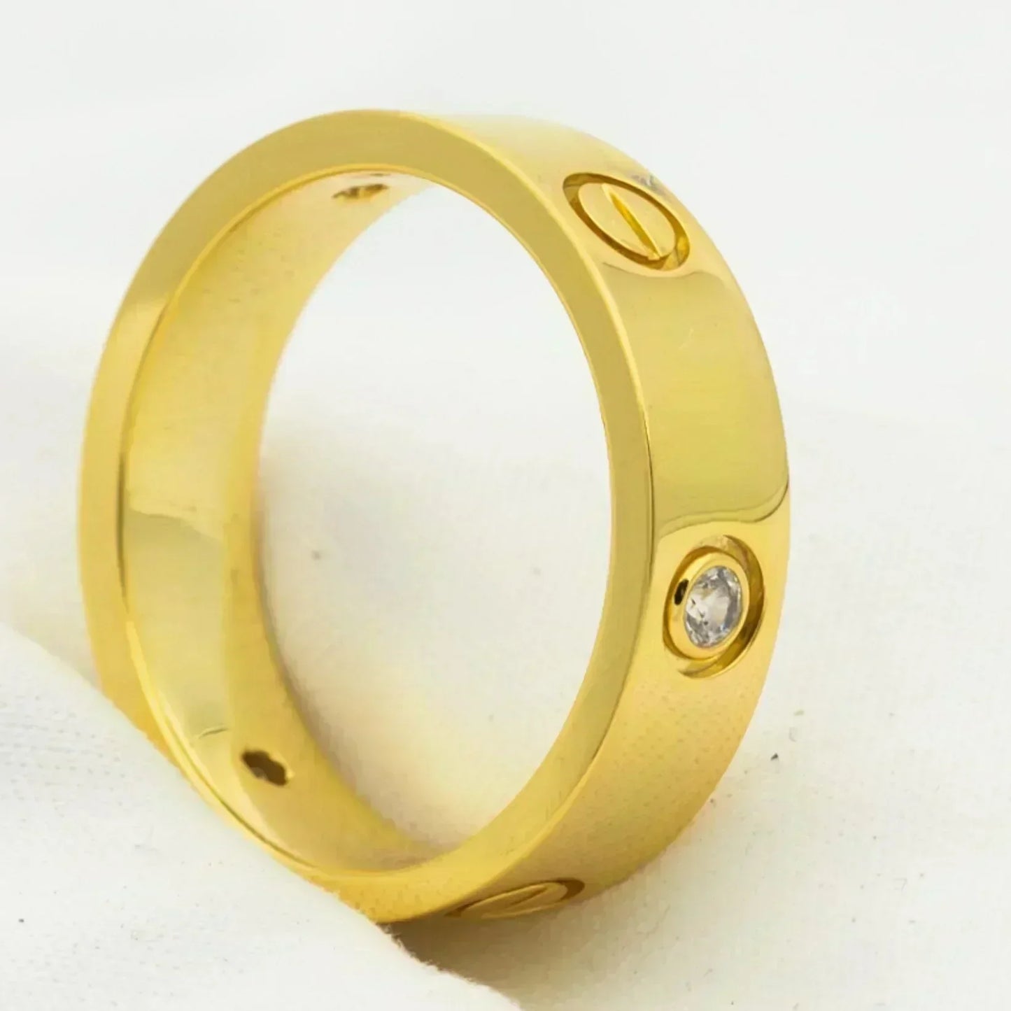 [ゲイル]ラブリング 5.5mm 3ダイヤモンド ゴールド