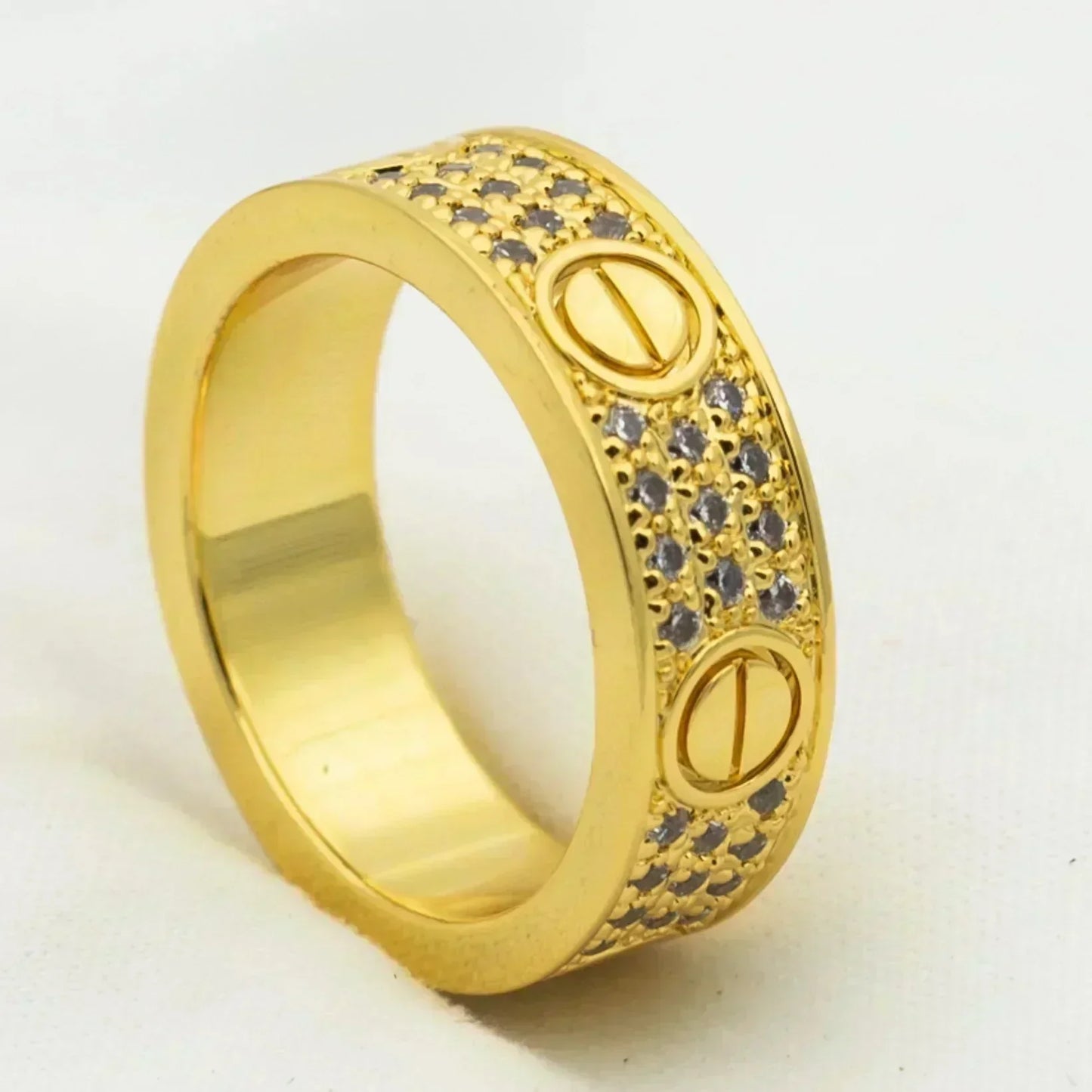 [GALE] Liebesring, 5,5 mm Diamanten im Pavé-Stil