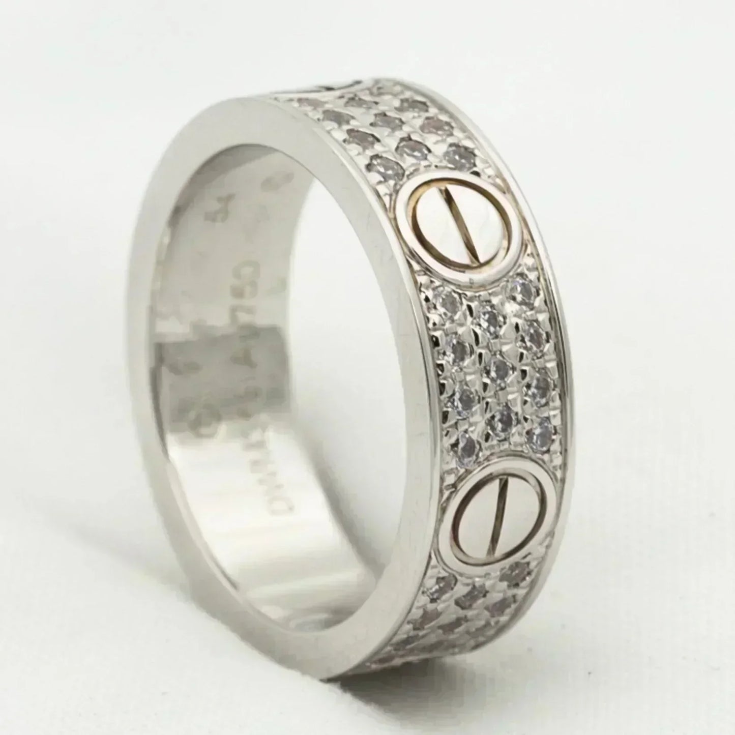 [GALE] Liebesring, 5,5 mm Diamanten im Pavé-Stil